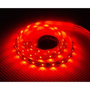 LED páska červená | 60ks/m | 3528 | 4.8W/m | 12V DC/